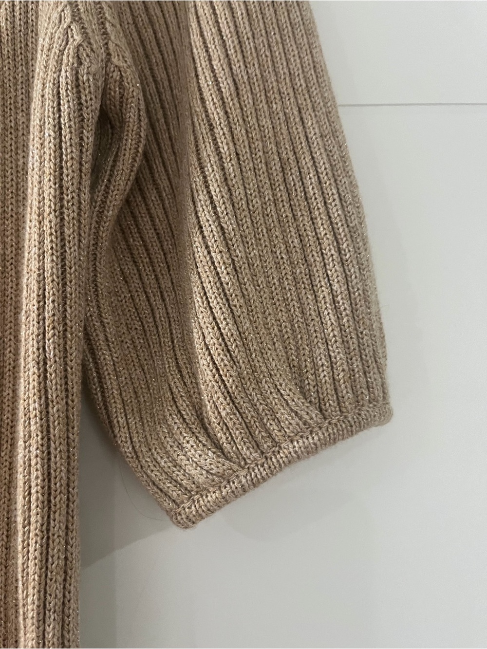 Rebecca Taylor Knit Cardigan / Duster, Women’s Beige Small Rayon Mix Sweater - Picture 6 of 9